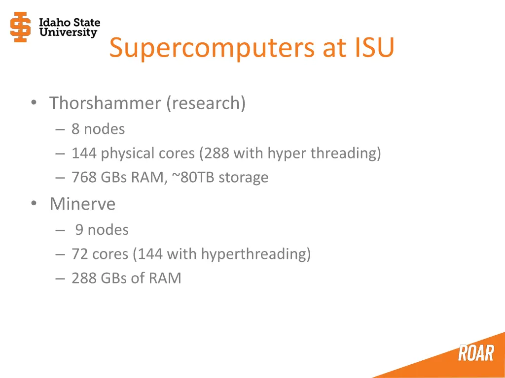 supercomputers at isu