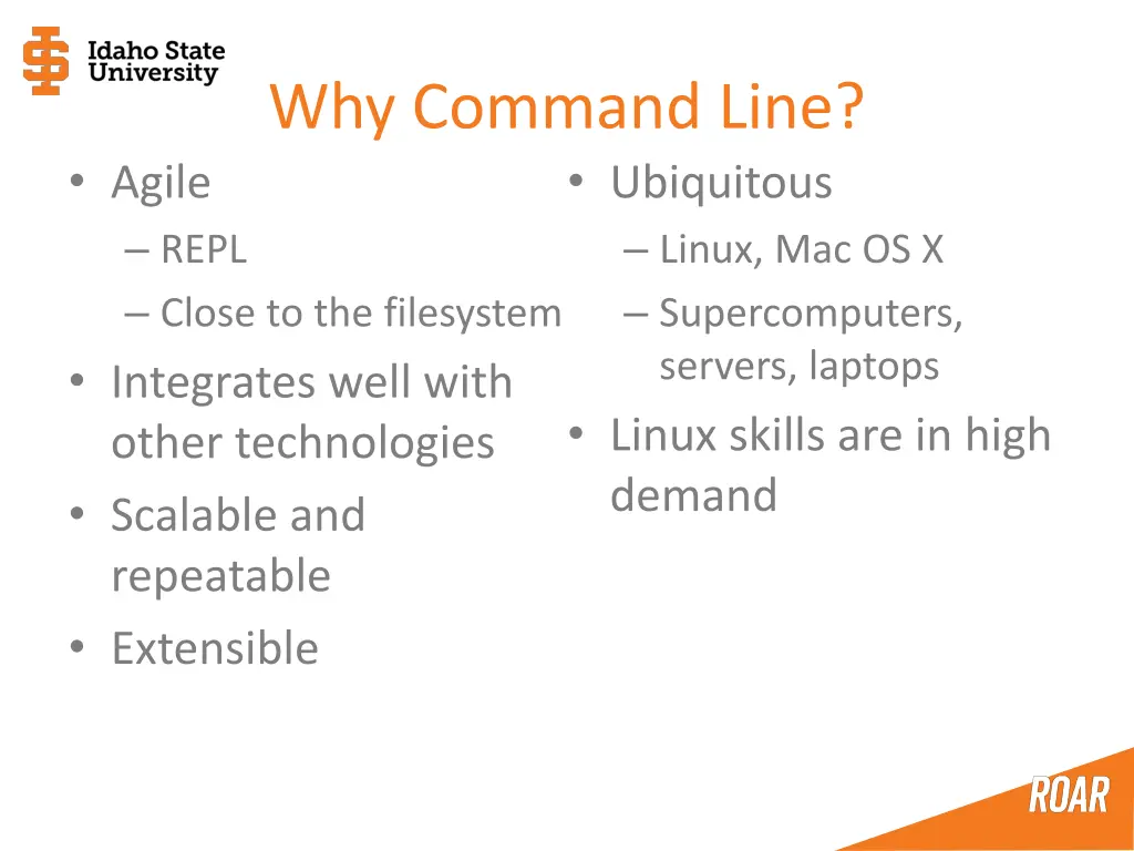 why command line