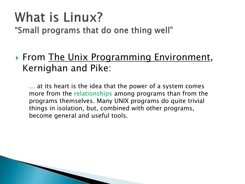 from the unix programming environment kernighan