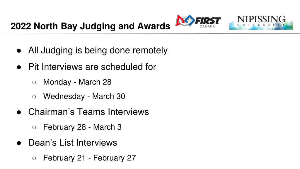 2022 north bay judging and awards