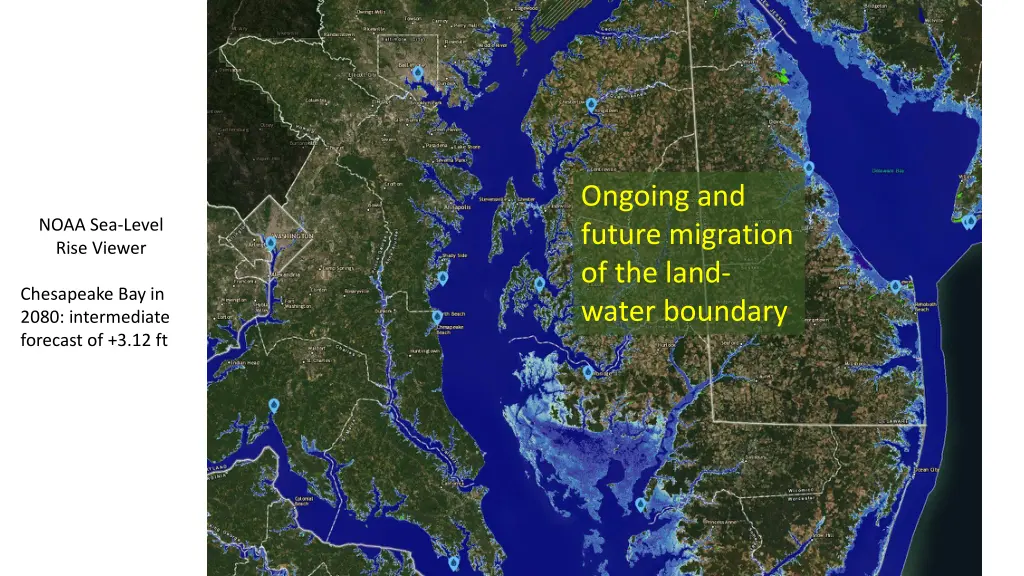 ongoing and future migration of the land water