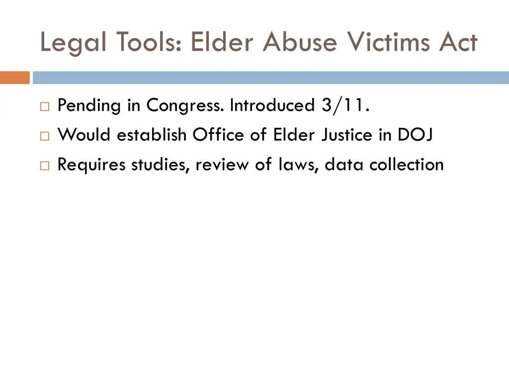 legal tools elder abuse victims act