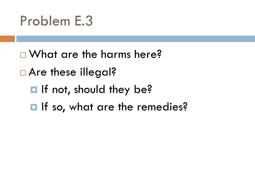 problem e 3 1