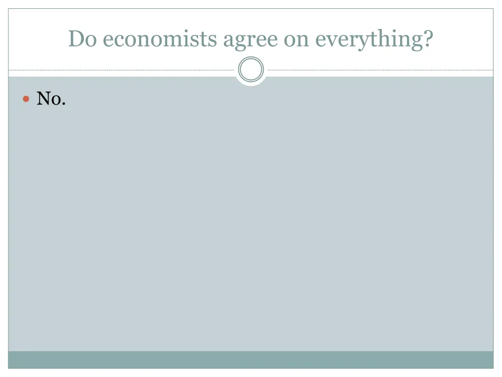 do economists agree on everything