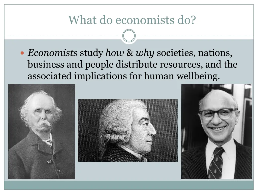 what do economists do