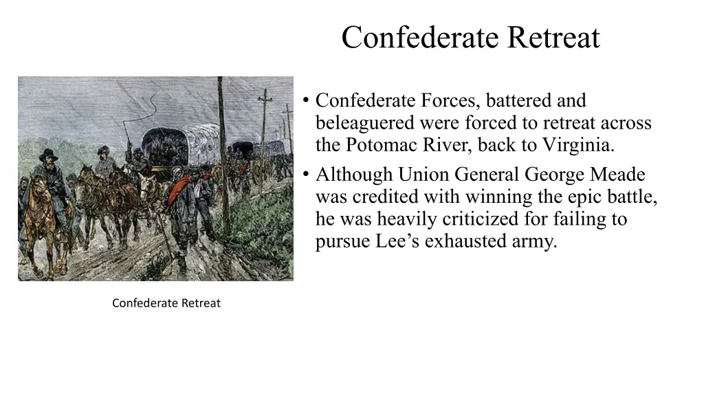 confederate retreat