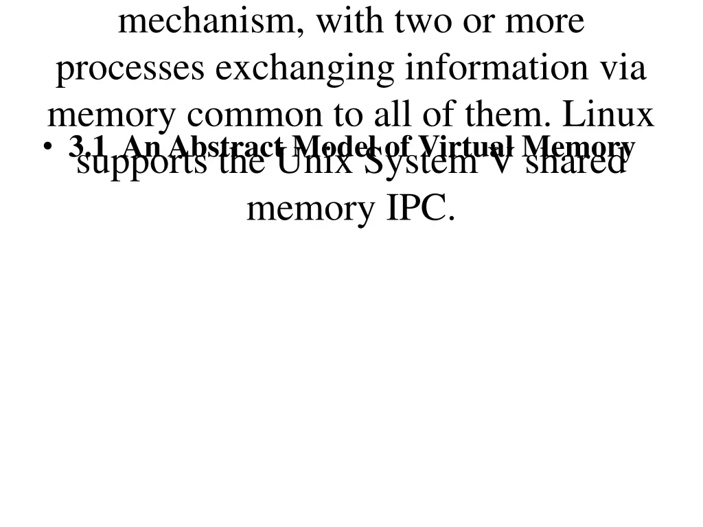 mechanism with two or more processes exchanging