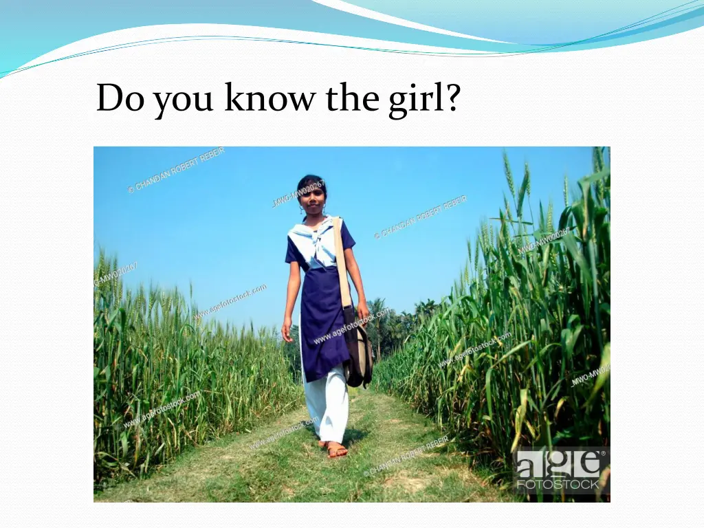 do you know the girl