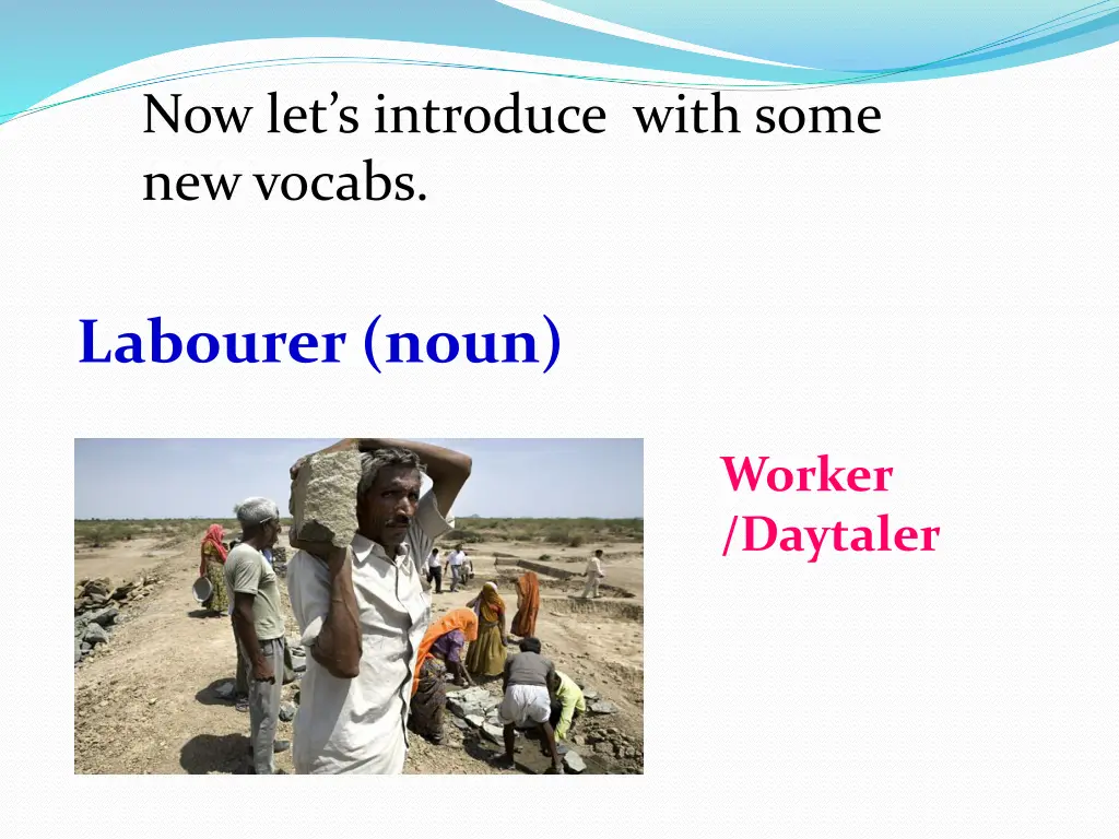 now let s introduce with some new vocabs