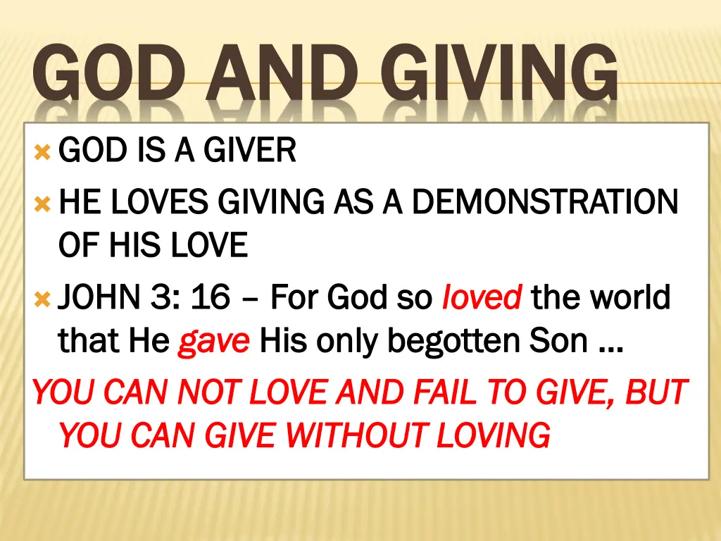 god and giving god and giving god is a giver