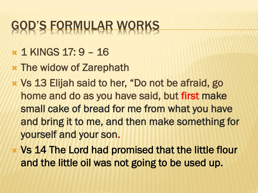 god s formular works