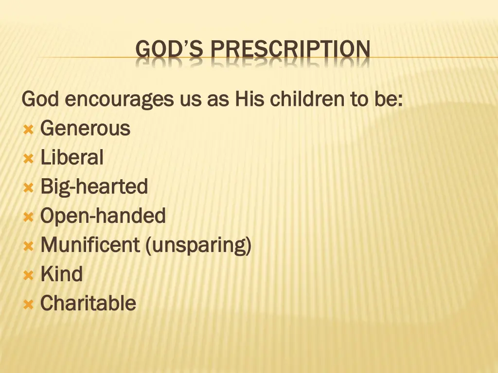 god s prescription