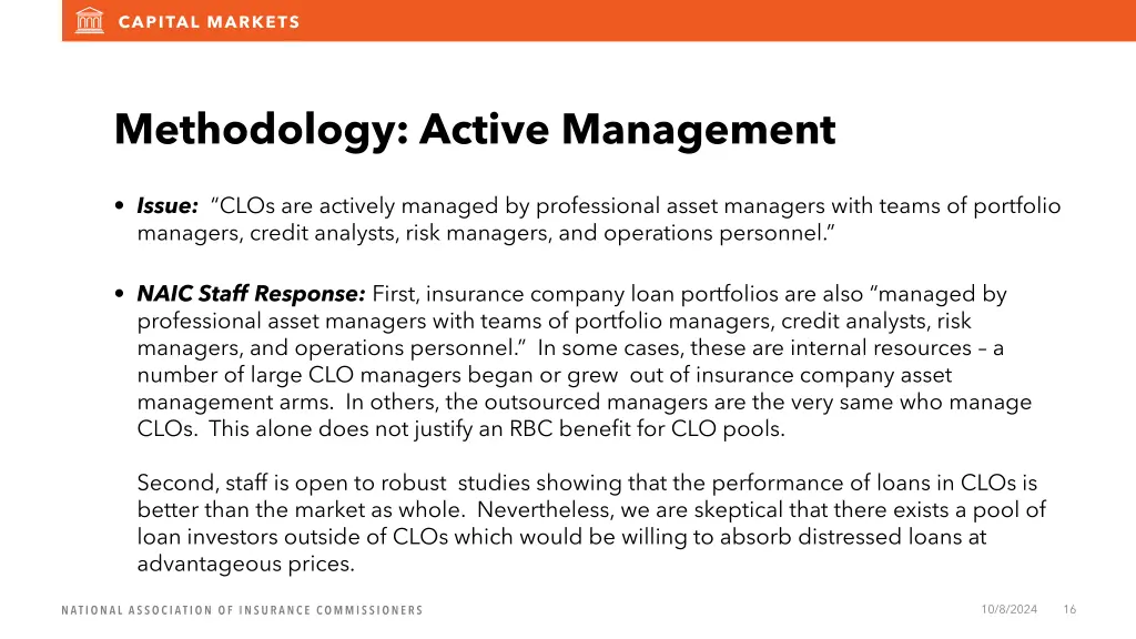 methodology active management