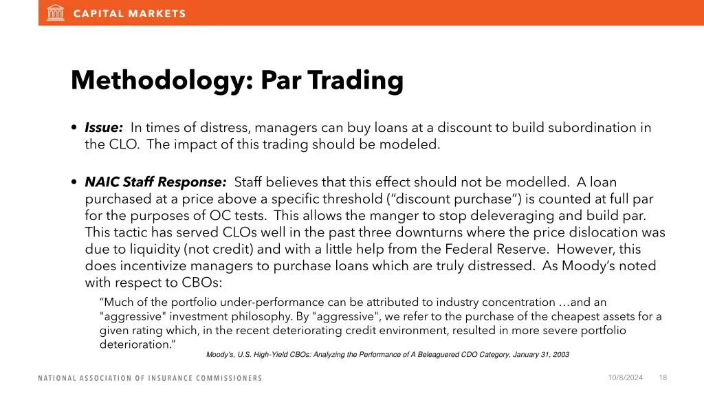 methodology par trading