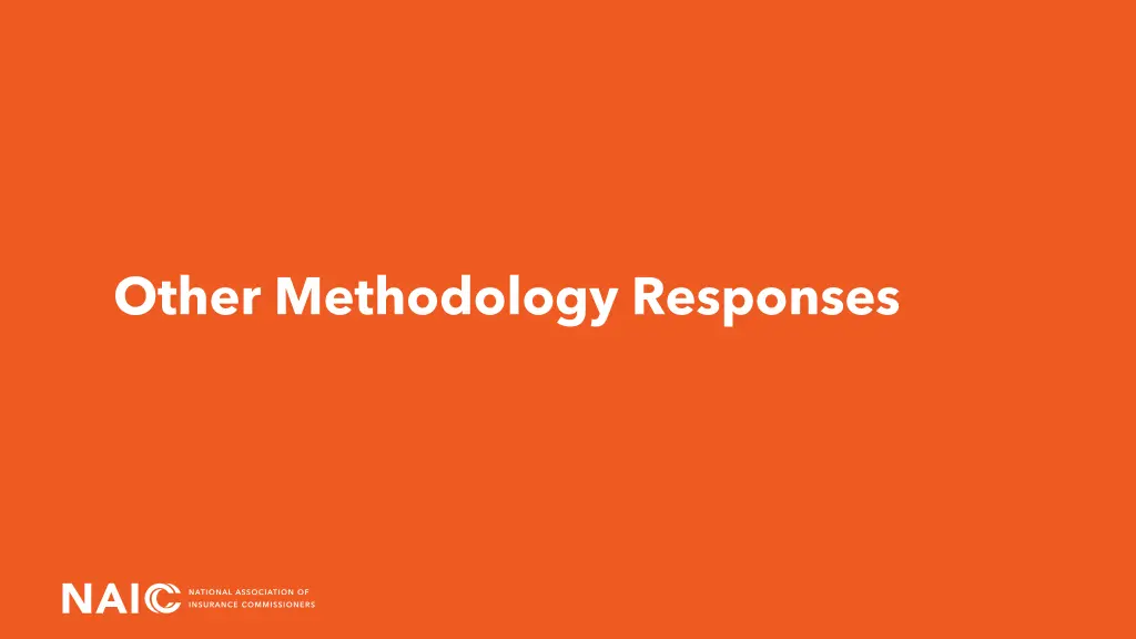 other methodology responses