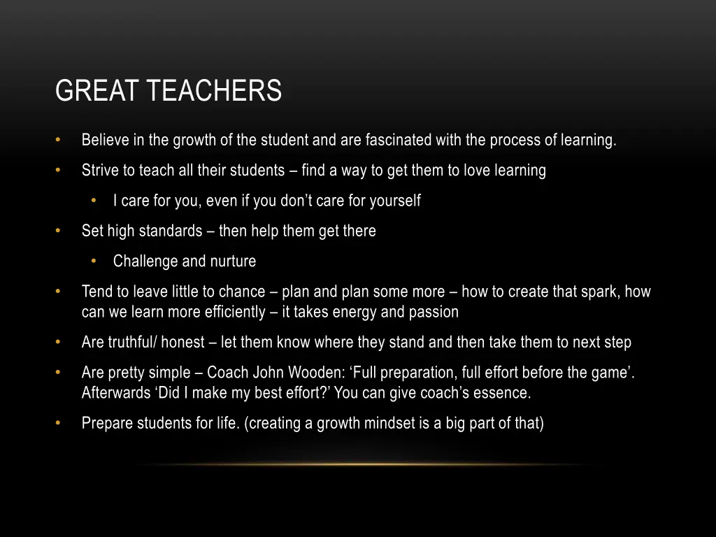 great teachers