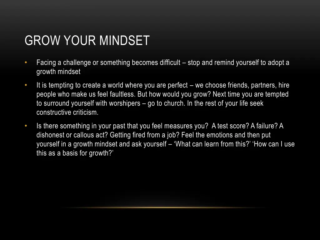 grow your mindset