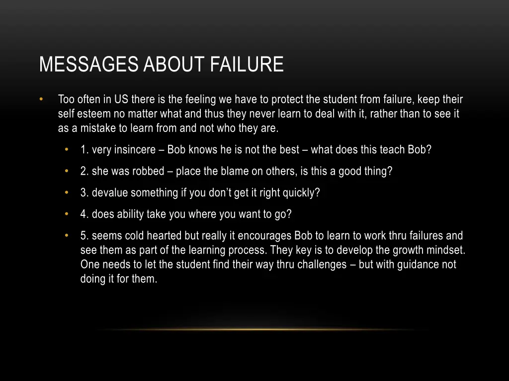 messages about failure 1