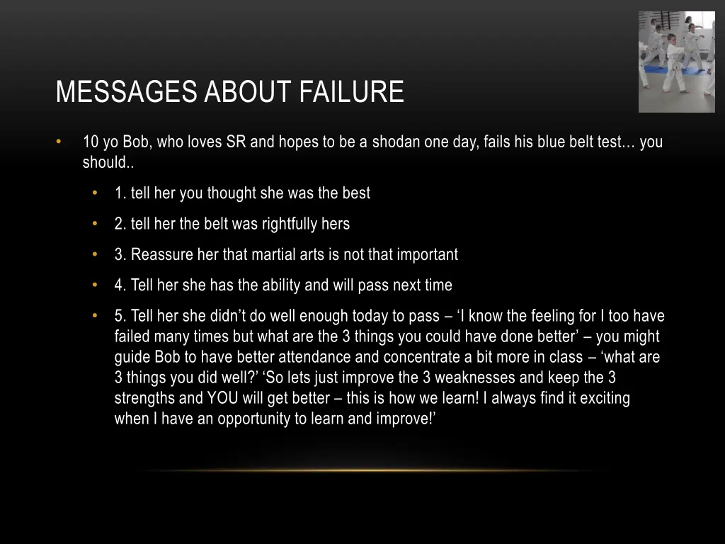 messages about failure