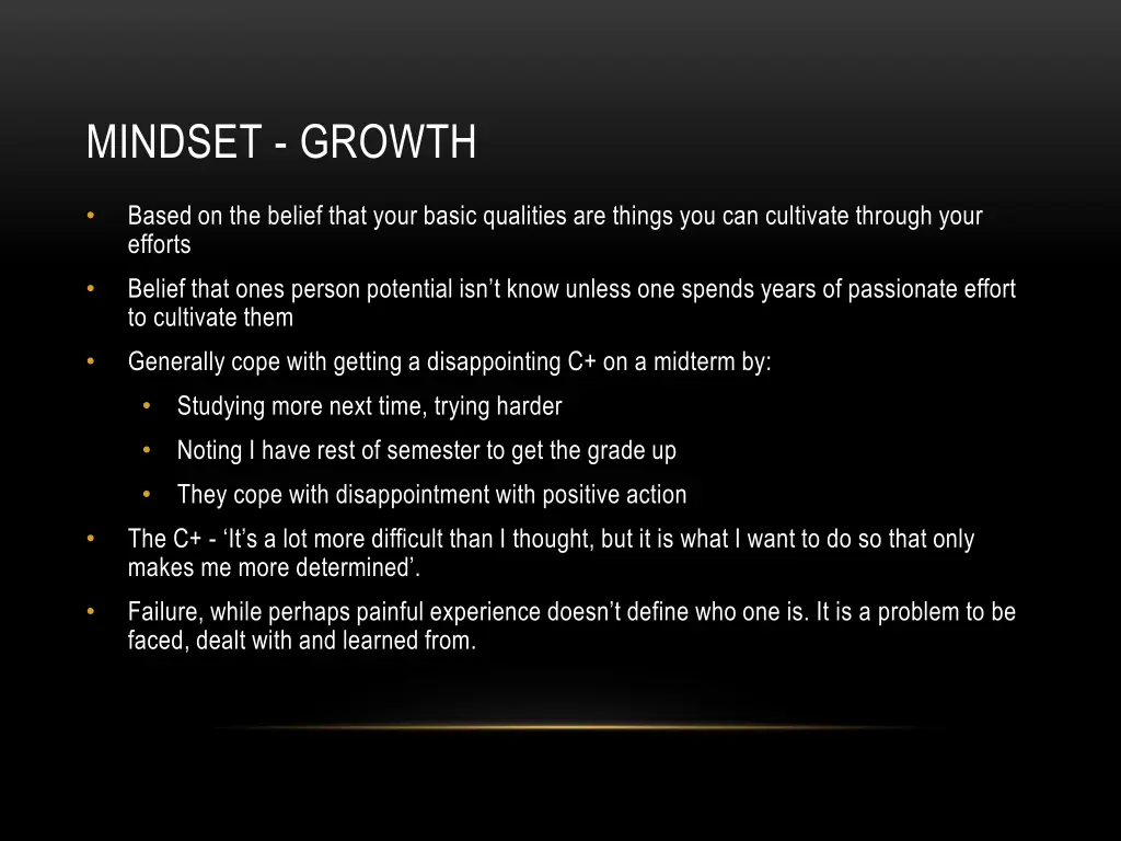 mindset growth