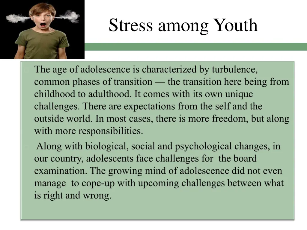 stress among youth