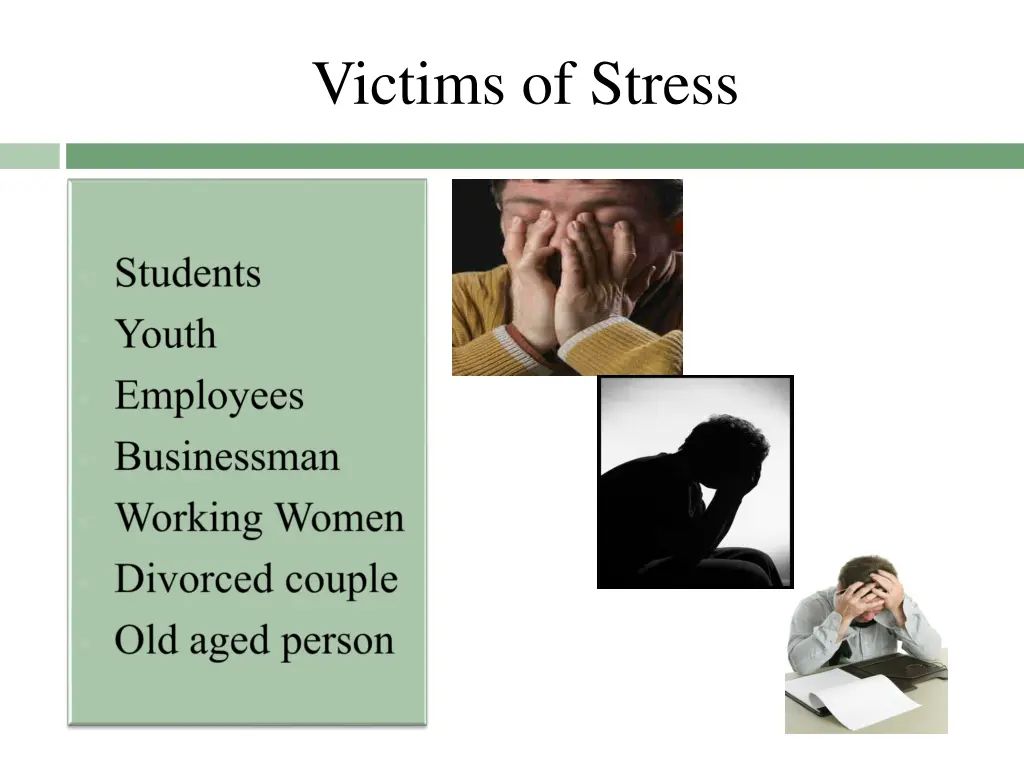 victims of stress