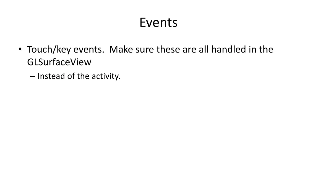 events