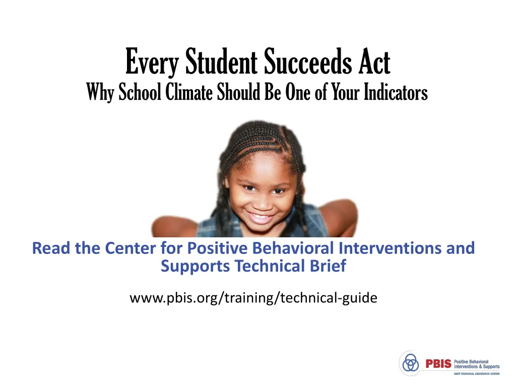 every student succeeds act why school climate