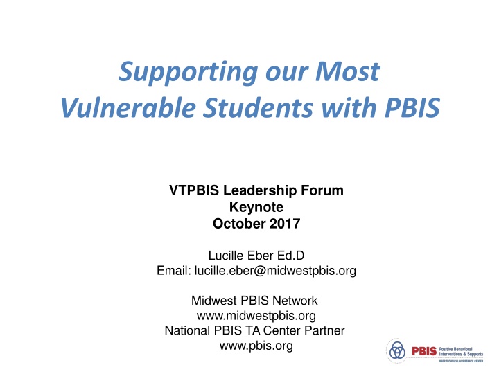 supporting our most vulnerable students with pbis