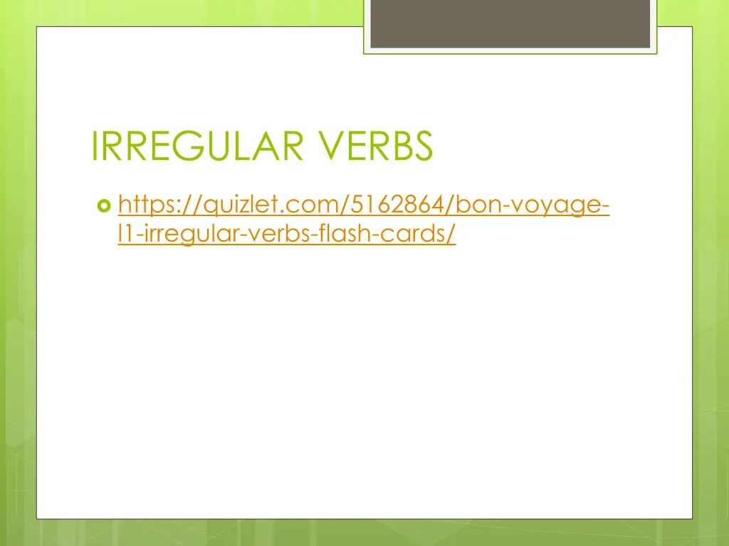 irregular verbs