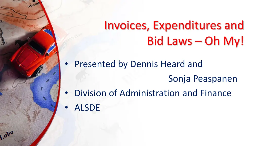 invoices expenditures and bid laws oh my