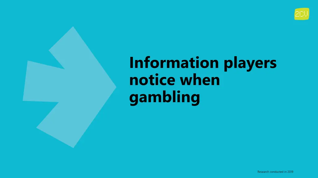 information players notice when gambling