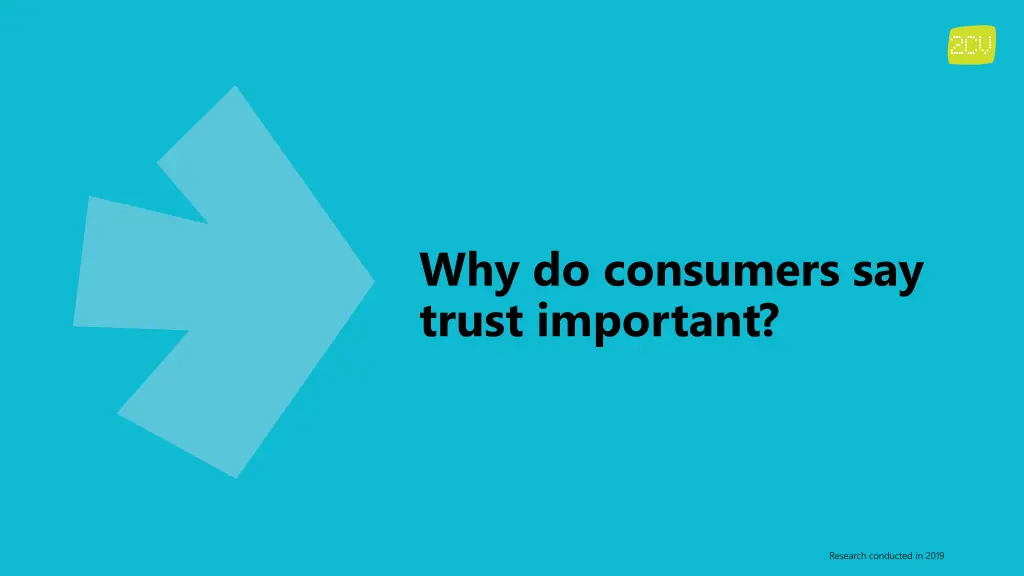 why do consumers say trust important