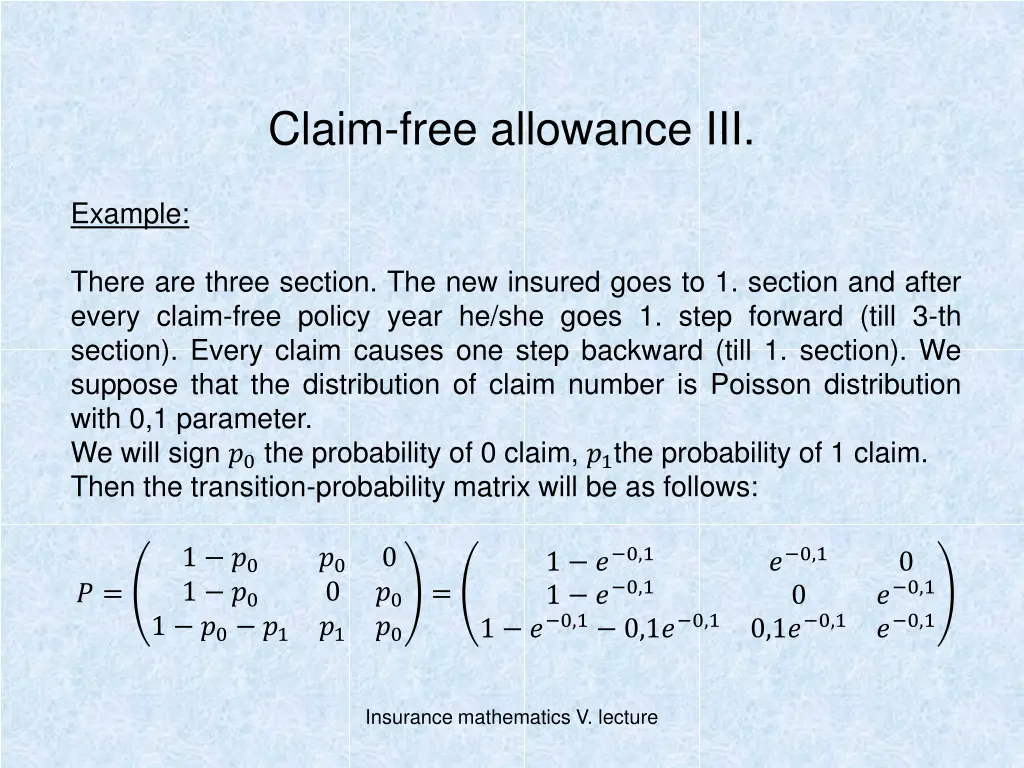 claim free allowance iii