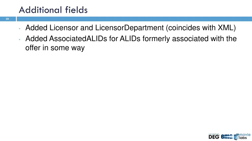 additional fields