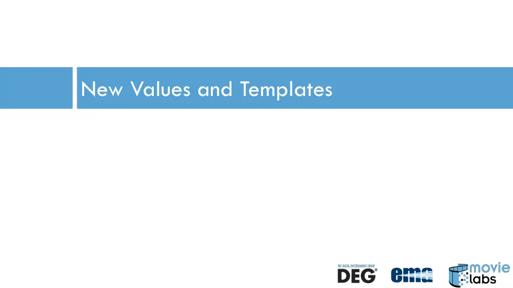 new values and templates