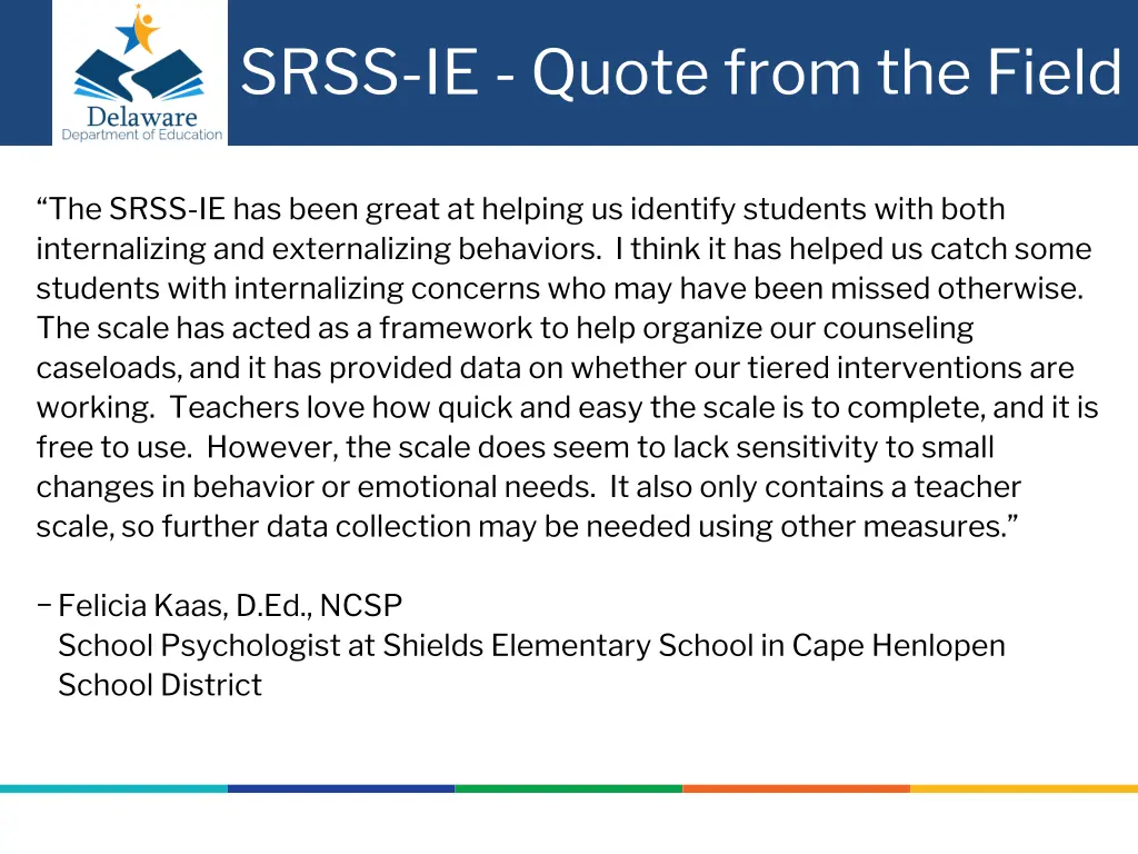 srss ie quote from the field