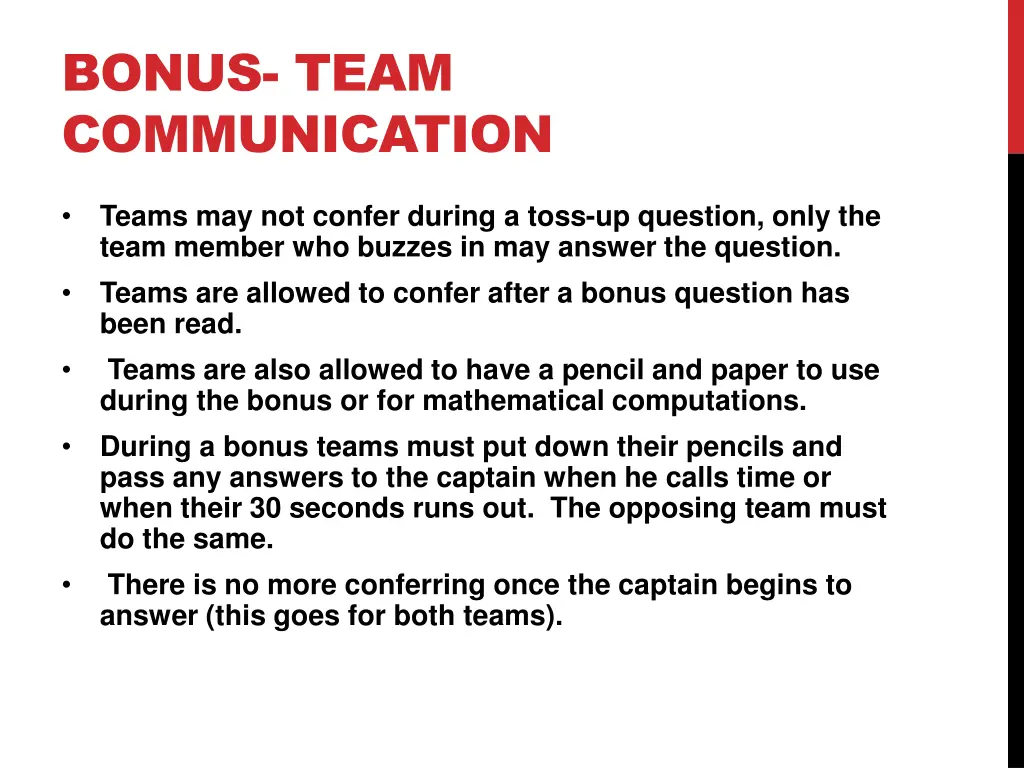 bonus team communication