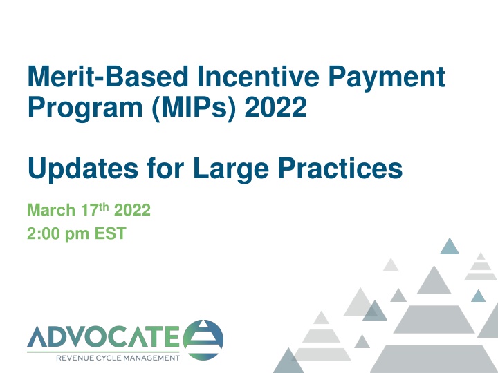 merit based incentive payment program mips 2022