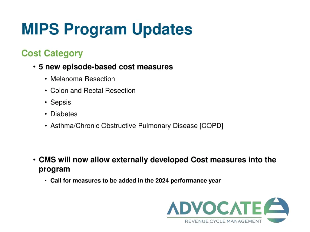 mips program updates 1