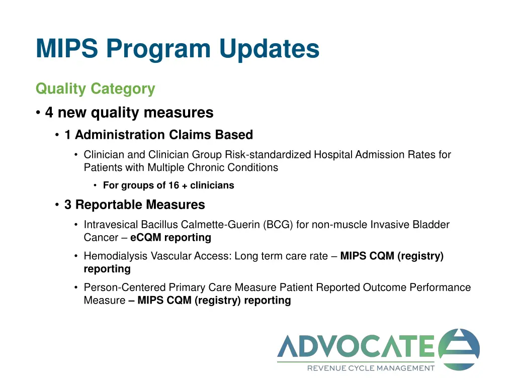 mips program updates 3