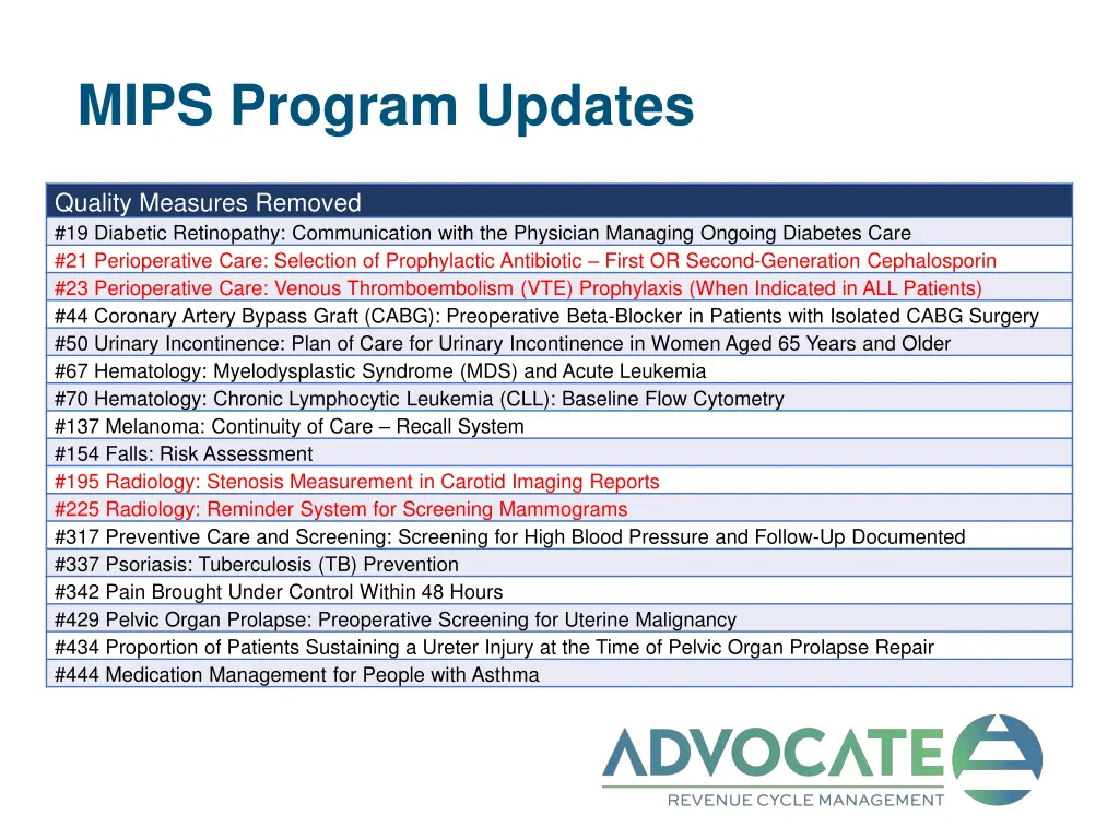 mips program updates 6