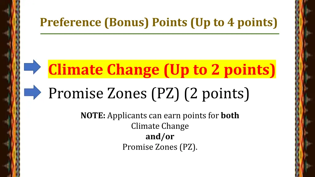 preference bonus points up to 4 points