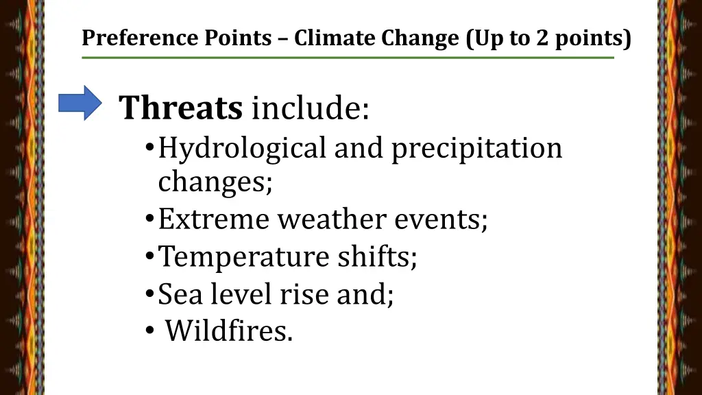 preference points climate change up to 2 points 1