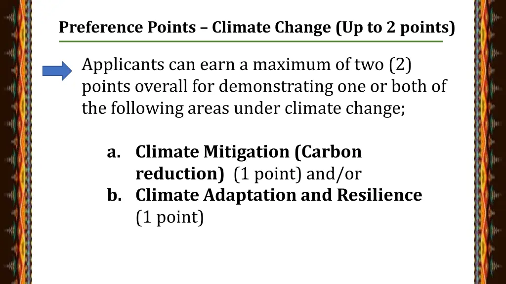 preference points climate change up to 2 points 2