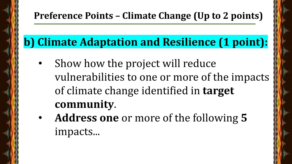 preference points climate change up to 2 points 6