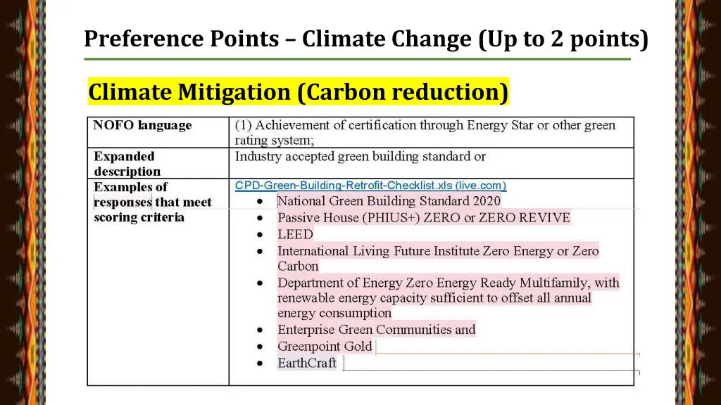 preference points climate change up to 2 points 8