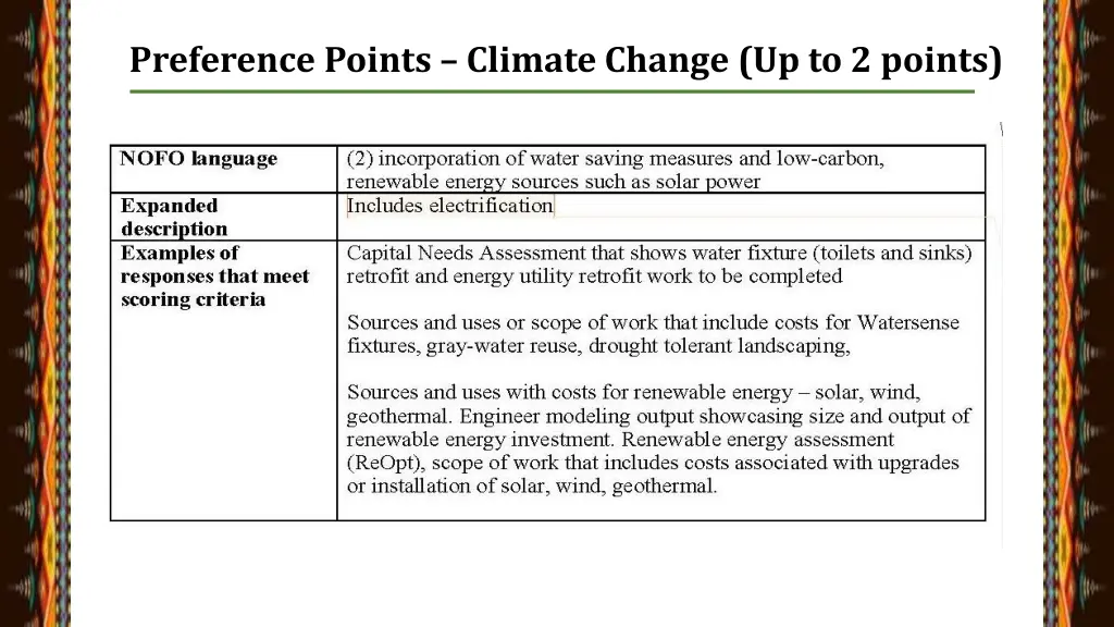 preference points climate change up to 2 points 9