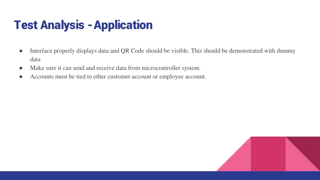 test analysis application