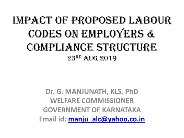 impact of proposed labour codes on employers